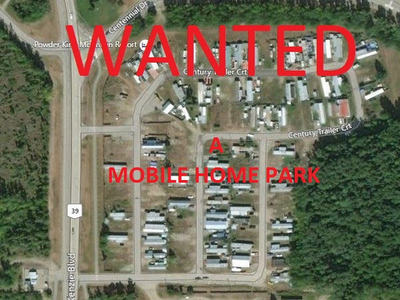 WANT to BUY a Mobile home park