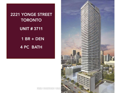 1+1 Bedroom 1 Bth located at Yonge St & Eglinton Ave East