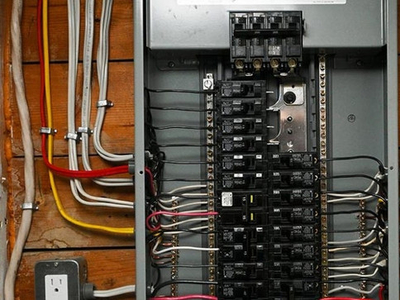 Electrical panel upgrade, basement wiring