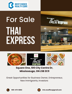 Exclusive! Thai Express franchise at Square One for sale！