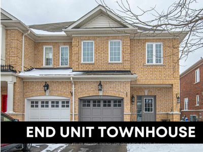 ⚡LOVELY AND BRIGHT 3 BDRM END UNIT TOWNHOME IN WHITBY!
