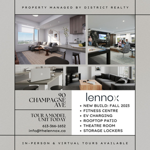 Brand New Apartments, June 2024, 1 Bedroom + Den in Little Italy