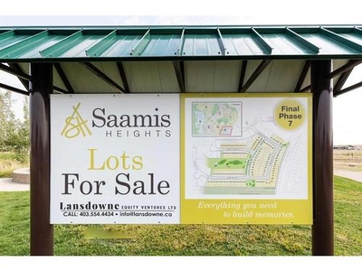 Vacant Land For Sale In Saamis Heights, Medicine Hat, Alberta