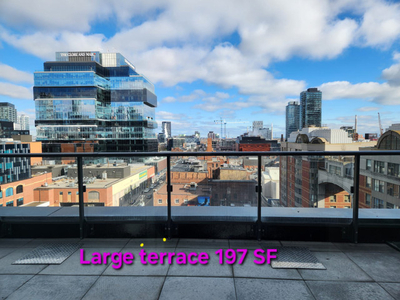 Brand New 1+Den Condo+Large Terrace 197SF Time and Space