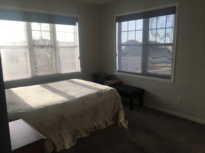 Furnished master bedroom suite with full bath + Office Airdrie
