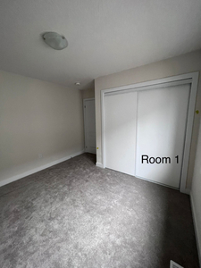 Private rooms x2 for rent in a newly built house
