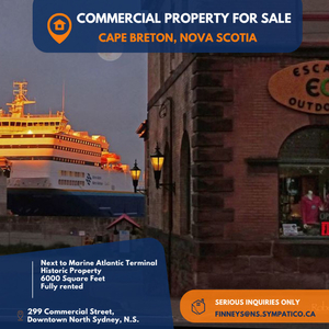 Waterfront Commercial Building for Sale in Cape Breton, N.S.