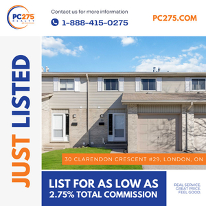 30 Clarendon Cres #29, London - Just Listed with PC275 Realty