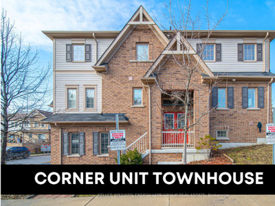 ✨FABULOUS CORNER UNIT TOWNHOUSE WITH 3 BDRM IN WHITBY!