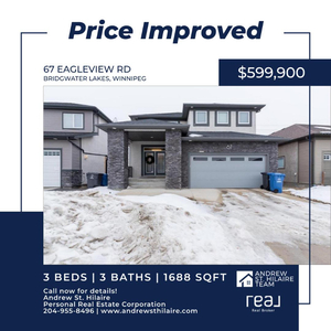 House For Sale in Bridgwater Lakes, Winnipeg (202402369)