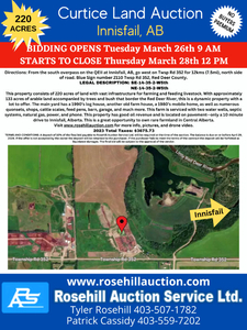 Unreserved Land Auction - Rosehill Auction Services Ltd