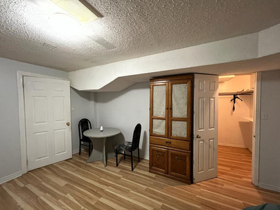 1 Bedroom in shared basement for rent near Sheridan Brampton