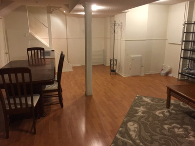 1 bedroom basement apt for rent