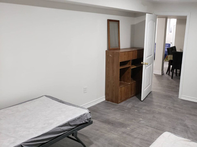 Furnished bedroom on sharing for 2 /3 male in 2B basement